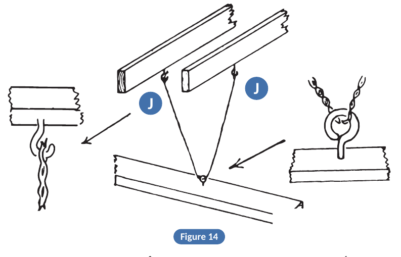Lamm to treadle, doubled cord, figure 14